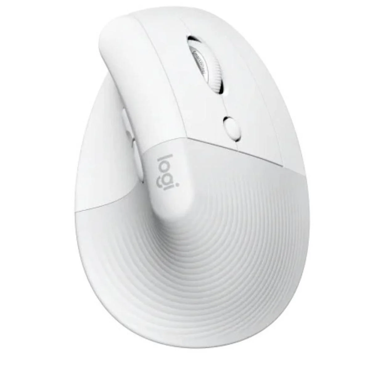 Logitech Lift Vertical Ergonomic Wireless Mouse, Off White, 6 Buttons