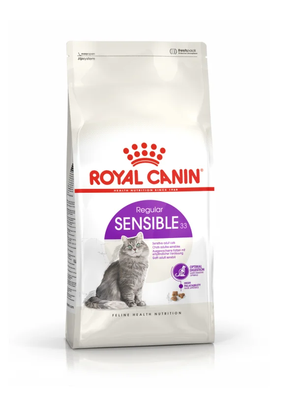 طعام قطط جاف Royal Canin Sensible 33 للقطط البالغة 400 غرام