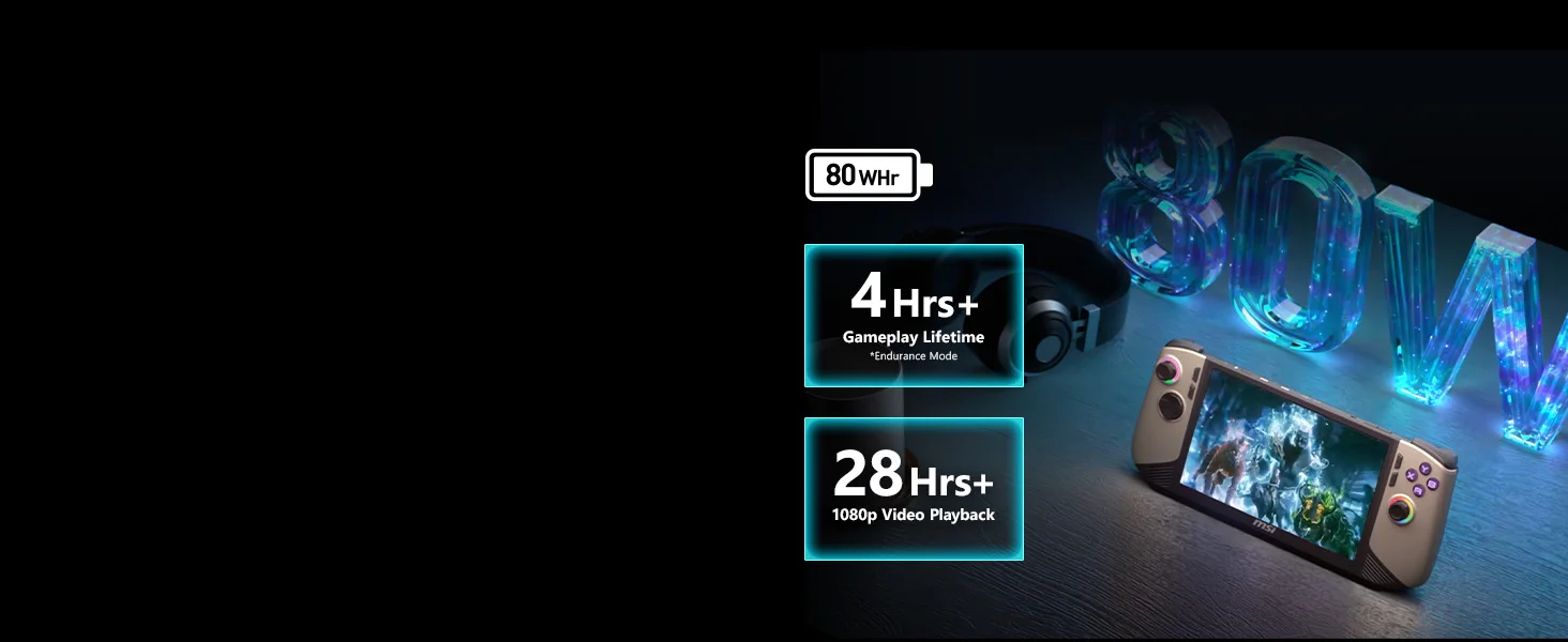 جهاز ألعاب محمول MSI Claw 8 AI+ (2025) A2VM بشاشة لمس 8 إنش 120Hz ومعالج Intel Core Ultra 7 258V وذاكرة 32GB وتخزين 512GB SSD Sandstorm - Thumbnail 12