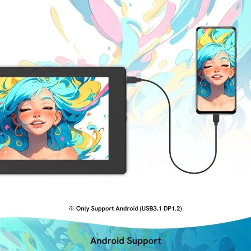 شاشة رسم VEIKK 11.6 إنش FHD IPS بقلم بدون بطارية Studio VK1200 V2 - Image 8