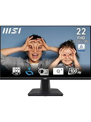 شاشة MSI PRO MP225 22 إنش Full HD VA بتردد 100Hz وزمن استجابة 1ms، HDMI وVGA، أسود - Thumbnail 8
