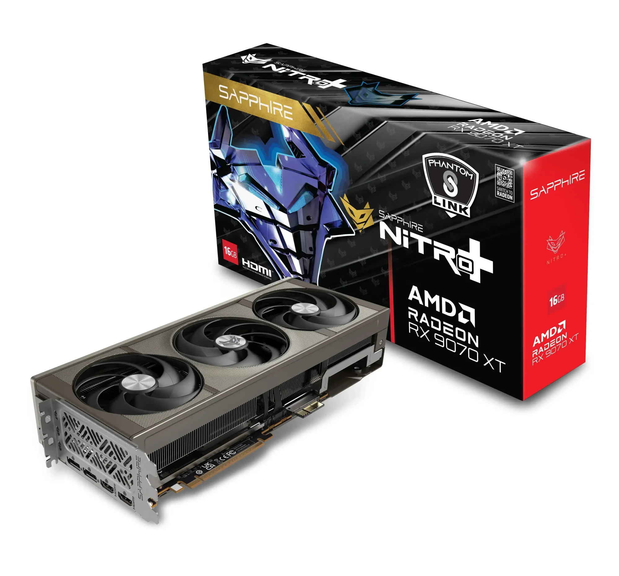 كرت شاشه SAPPHIRE NITRO+ Radeon RX 9070 XT Gaming OC بسعه 16GB GDDR6