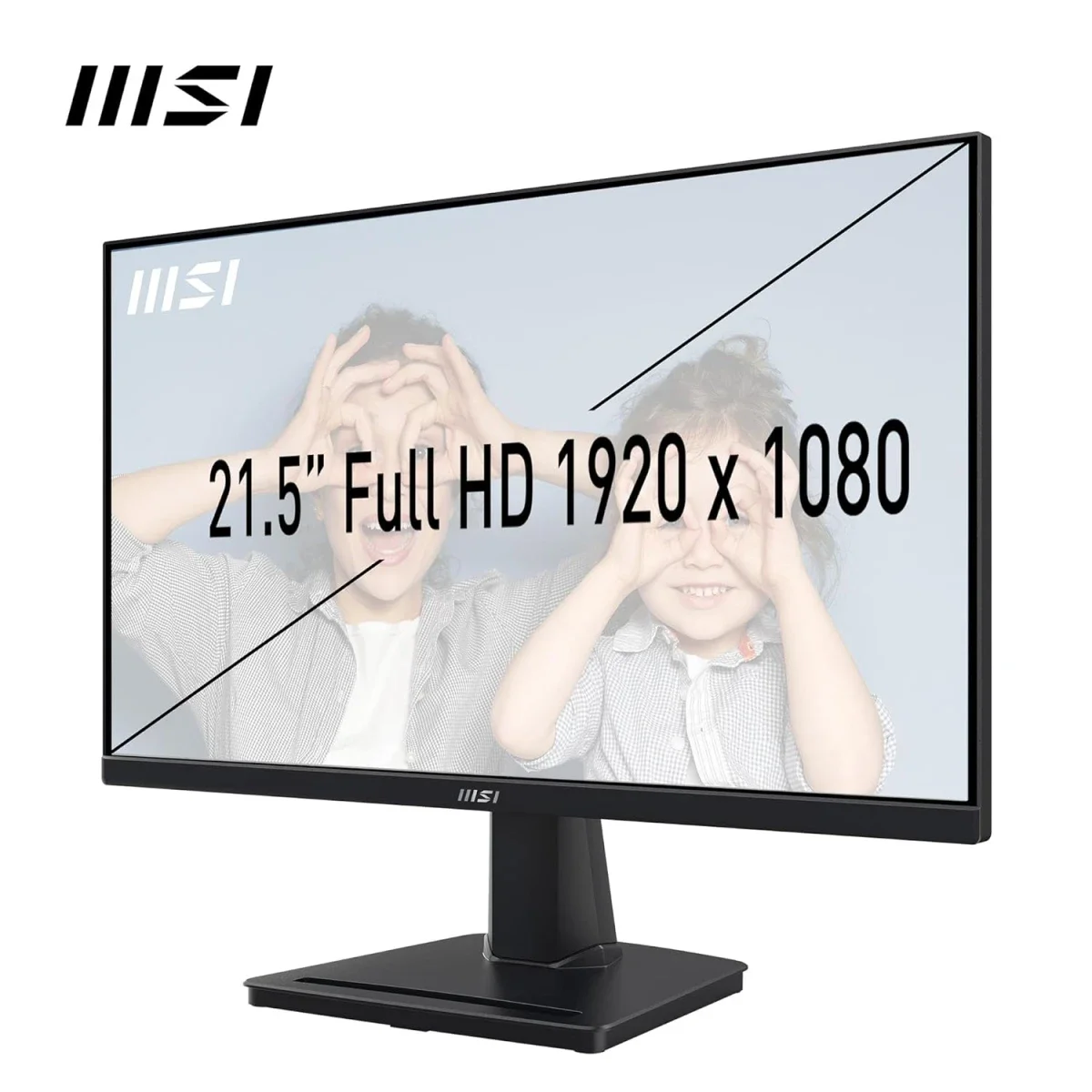 شاشة MSI PRO MP225 22 إنش Full HD VA بتردد 100Hz وزمن استجابة 1ms، HDMI وVGA، أسود - Thumbnail 2