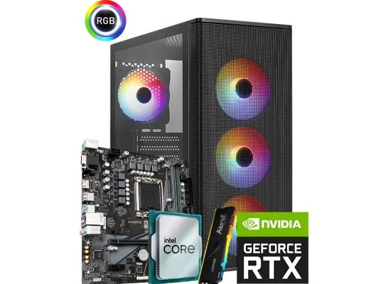 كمبيوتر ألعاب Intel Core i5-12400F RTX 5060 Ti 8GB تجميعة مخصصة مع رام 16GB - Image 2