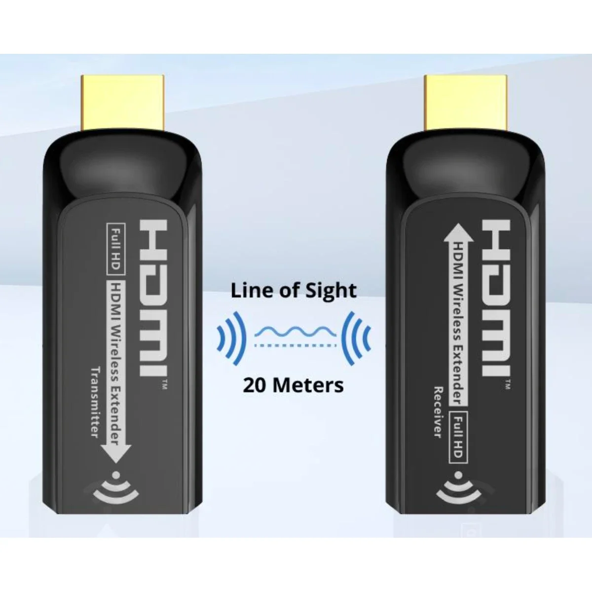 مُوسّع HDMI لاسلكي Lenkeng LKV433mini بدقة Full HD 1080p حتى 20 متر