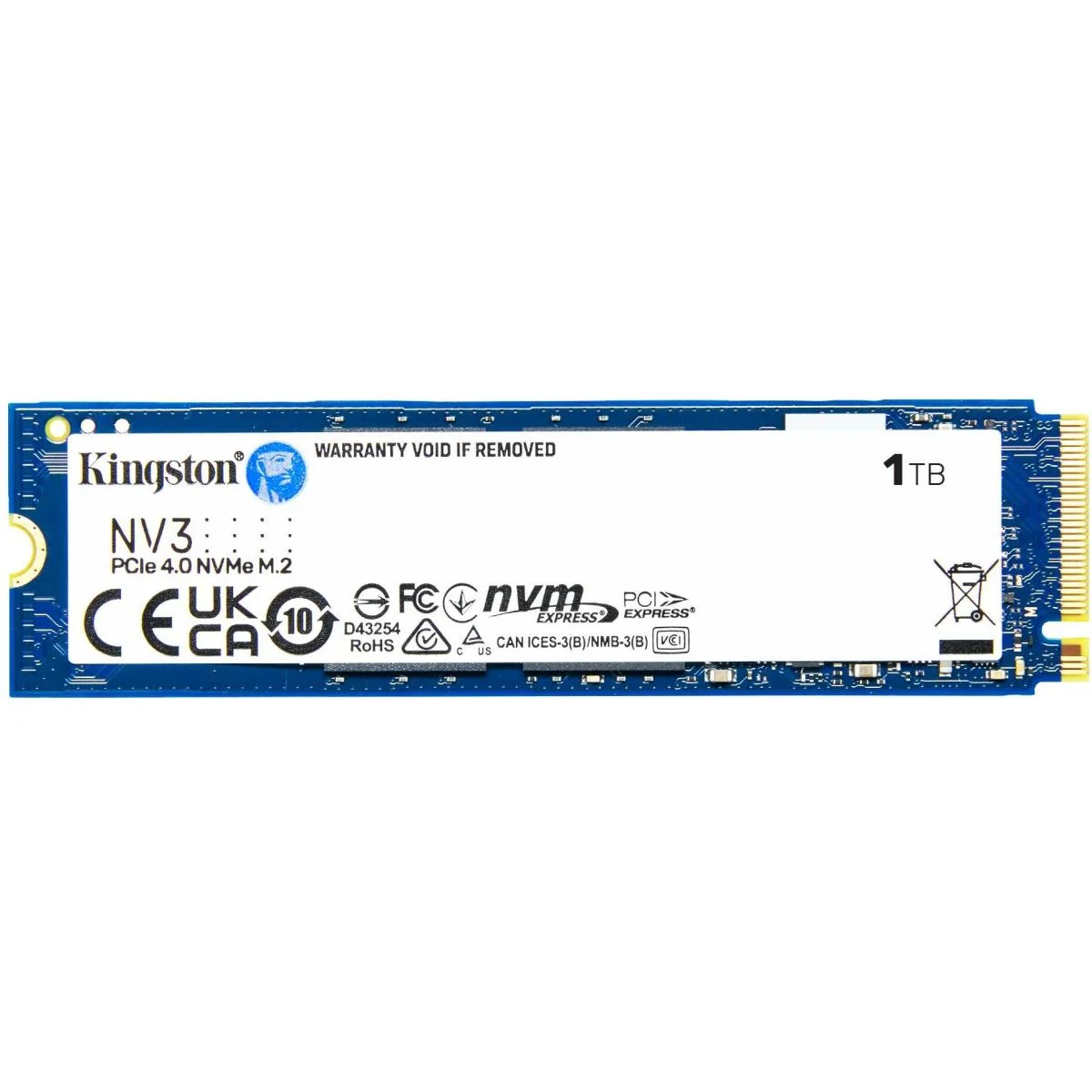 قرص SSD Kingston NV3 سعة 1TB بتقنية M.2 NVMe PCIe 4.0 Gen 4، بسرعة تصل إلى 6000/4000 MB/s - Thumbnail 2
