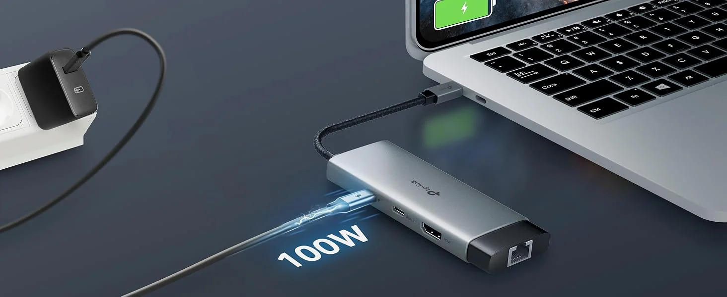 موزع USB-C 6 في 1 TP-LINK UH6120C مع HDMI 4K@60Hz وإيثرنت جيجابت وPD 100W - Image 13