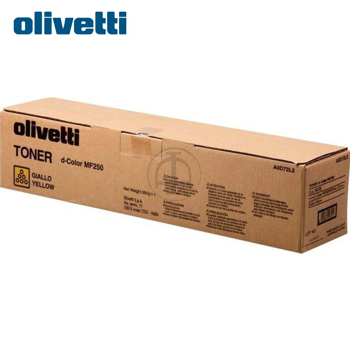 تونر Olivetti B0728 أصفر أصلي لطابعات MF201 وMF201plus وMF250 وMF350