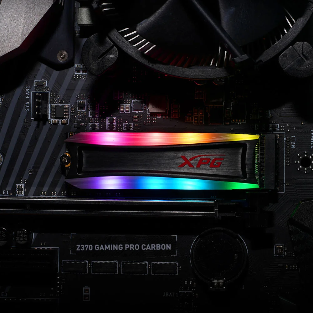قرص SSD داخلي XPG S40G بسعة 256GB وإضاءة RGB وPCIe Gen3x4 NVMe M.2 2280 - Image 4