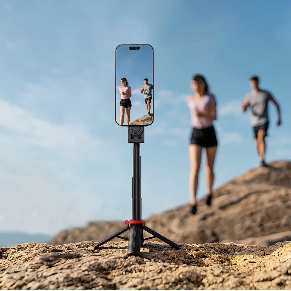 ACEFAST E72 4-in-1 Multifunctional Mini Selfie Stick Tripod - Black - Image 5