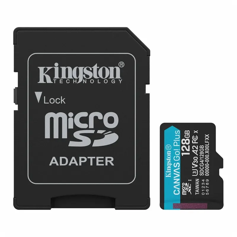 بطاقة ذاكرة Kingston Canvas Go! Plus SDCG4/128GB microSD سعة 128GB بسرعة قراءة/كتابة حتى 200/100MB/s - Image 2