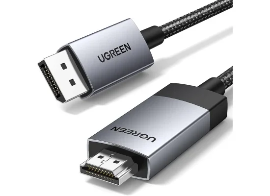 كيبل Ugreen DisplayPort إلى HDMI 2.0 نشط 4K مع HDR بطول 3 متر