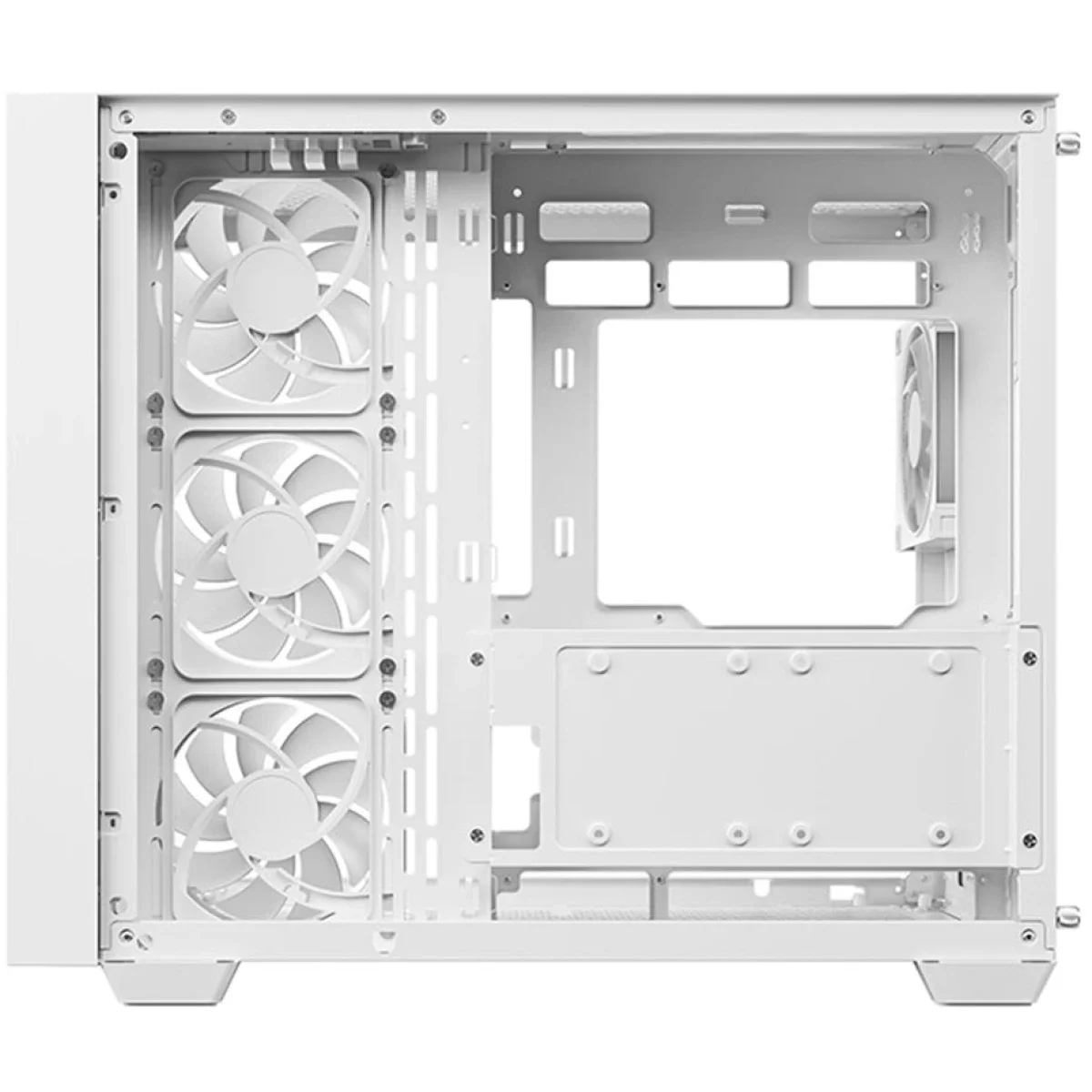 هيكل كمبيوتر DeepCool CG530U 4F بانورامي بزجاج منحني ATX ميد تاور أبيض - Thumbnail 5