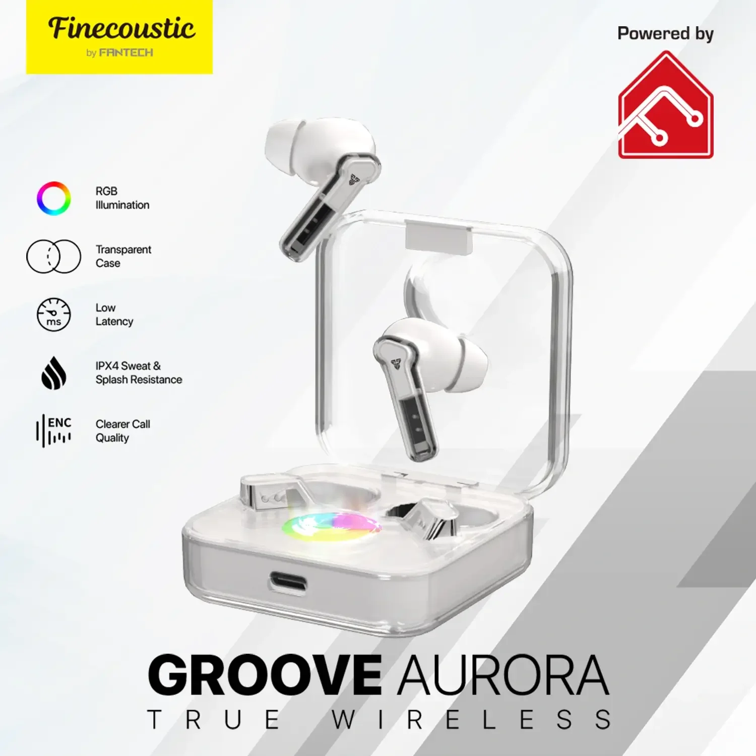 سماعات أذن لاسلكية للموبايل Fantech Groove Aurora TX3 True Wireless Stereo - Thumbnail 3