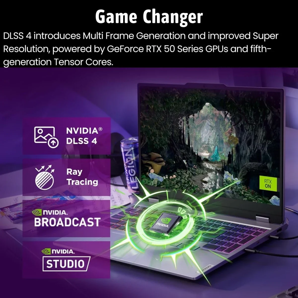 Lenovo LOQ Gaming 17 17.3-Inch FHD 165Hz Laptop, Intel Core i7-13650HX, RTX 5050, 16GB RAM, 512GB SSD, Luna Grey - Thumbnail 2