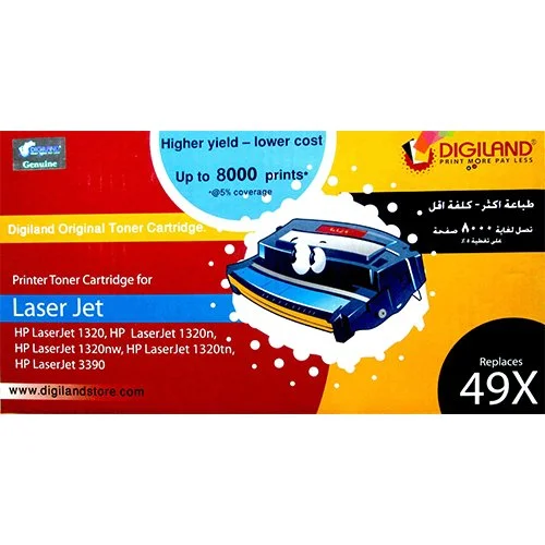 Digiland 49X/53XL Laser Toner Cartridge DLH-5949X / 7553X