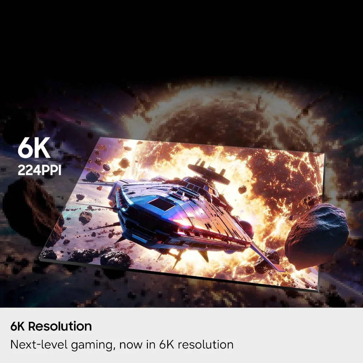 شاشة ألعاب Samsung Odyssey G8 G80HS مقاس 32 إنش بدقة 6K وتردد 165 هرتز / 3K وتردد 330 هرتز Fast IPS - أسود - Image 2
