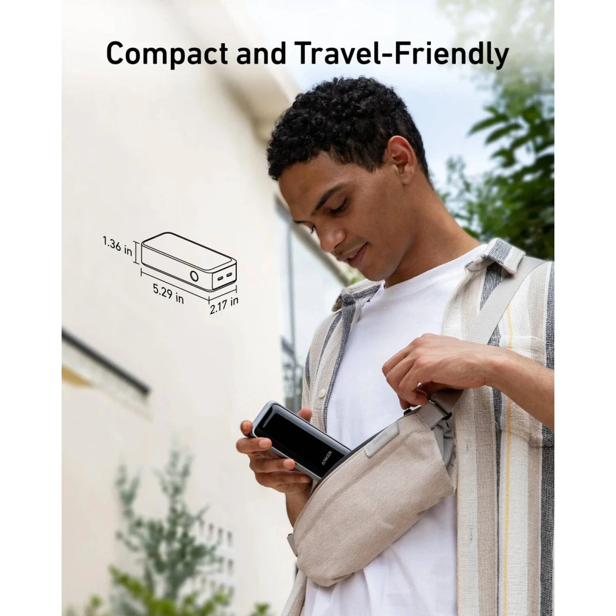 باور بانك Anker 723 Prime بسعة 12,000mAh وقدرة 130W مع USB-C بقدرة 65W - Thumbnail 6