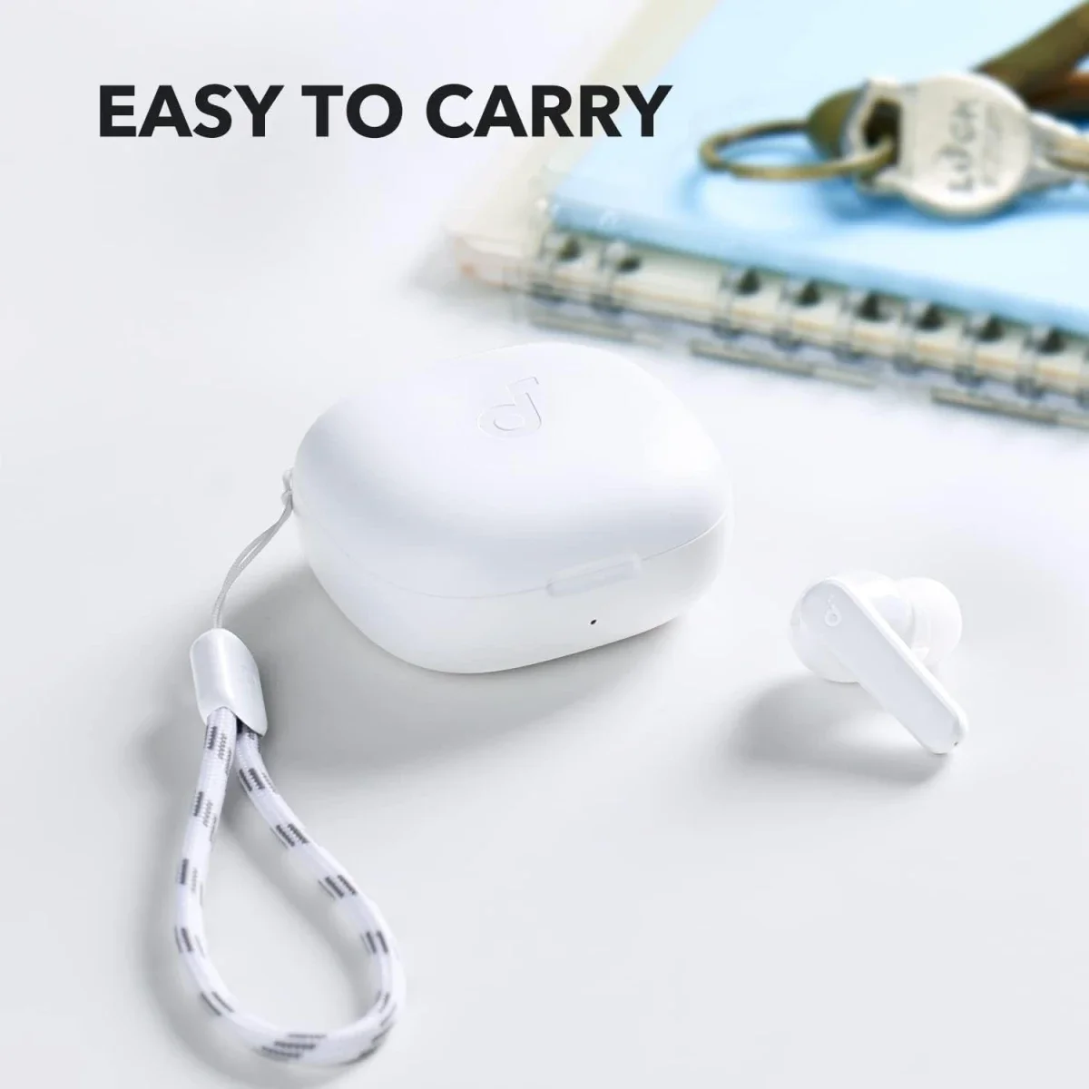 سماعات أذن لاسلكية بالكامل Anker Soundcore R50i بمشغلات باس 10 مم وبلوتوث 5.3 ووقت تشغيل 30 ساعة، أبيض - Image 4