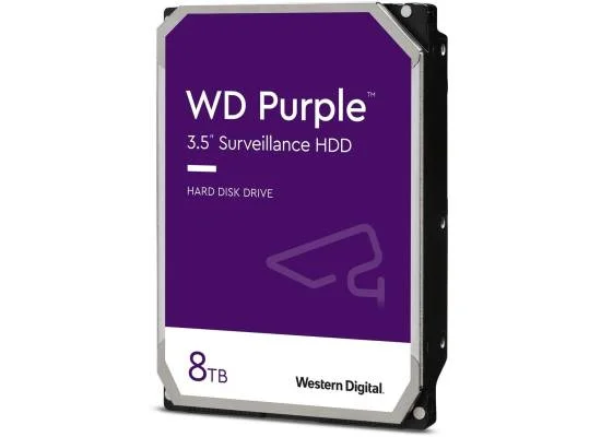 هارد ديسك داخلي للمراقبة Western Digital WD Purple سعة 8TB بسرعة 5640 RPM SATA 6 Gb/s وكاش 256MB WD85PURZ - Thumbnail 3