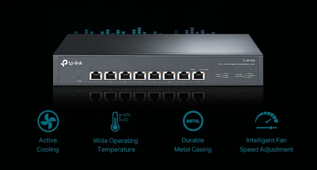 سويتش إيثرنت TP-LINK TL-SX1008 غير مُدار 8 منافذ 10G/Multi-Gig - Image 13