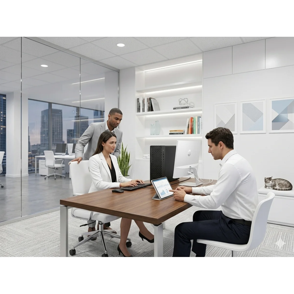 كمبيوتر مكتبي HP ProDesk 2 Tower G1i E بمعالج Intel Core i7-14700 وذاكرة 8GB DDR5 وSSD 512GB وWi-Fi 6 - Image 6