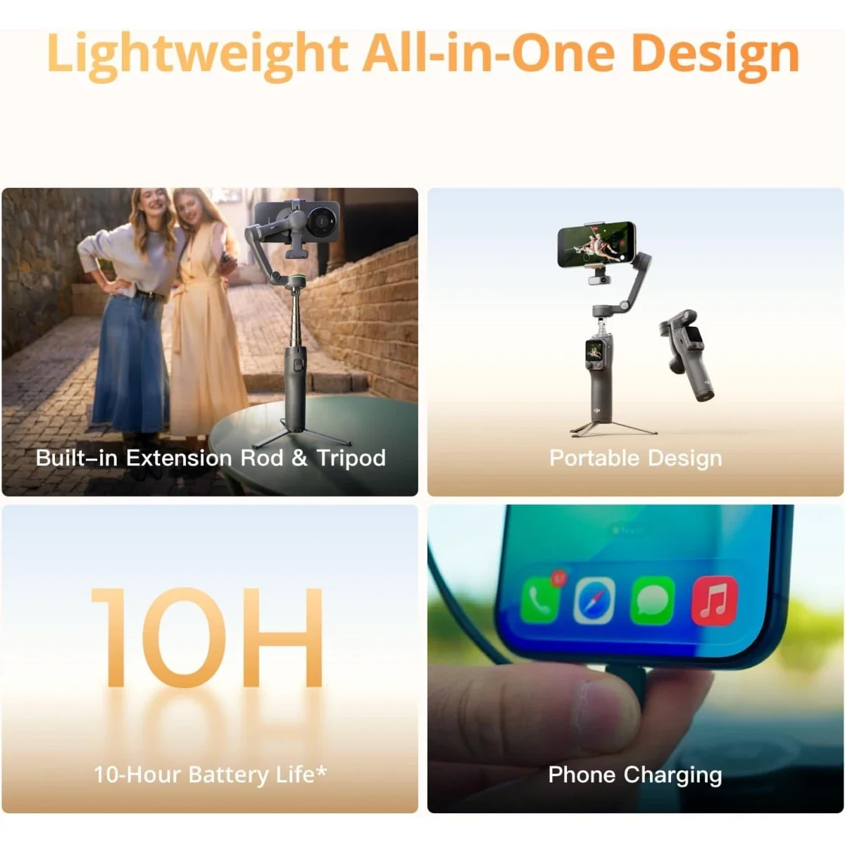 مثبت هاتف DJI Osmo Mobile 8P ثلاثي المحاور مع جهاز تحكم عن بُعد - Image 6