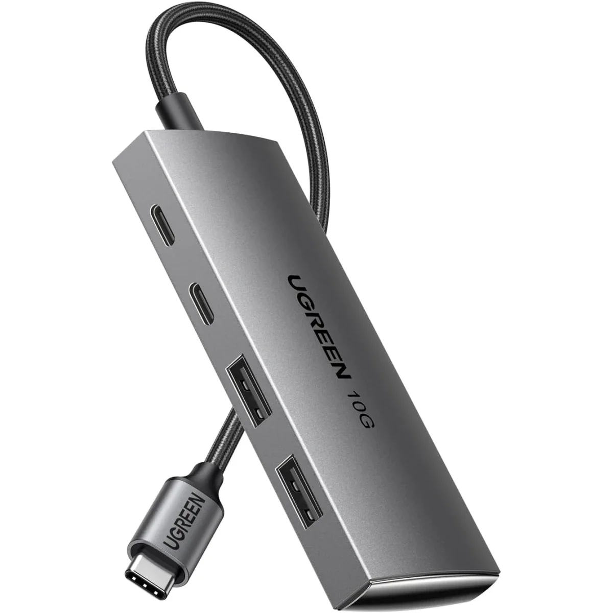 موزع USB-C Ugreen CM480 بسرعة 10Gbps و4 منافذ USB 3.2 مع 2 USB-C و2 USB-A - Image 1
