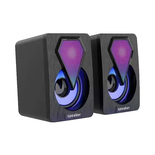 سماعة كمبيوتر LEERFEI E-1046 صغيرة سلكية مع إضاءة LED