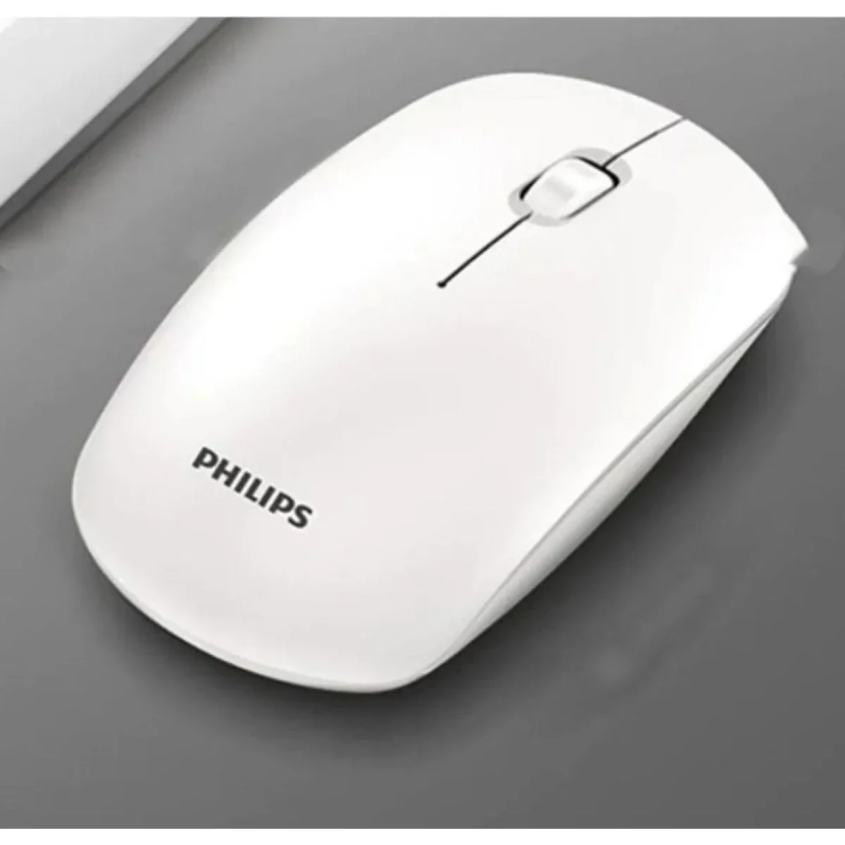 Philips M315 Wireless Silent Rechargeable Mouse 1600 DPI - White - Thumbnail 2