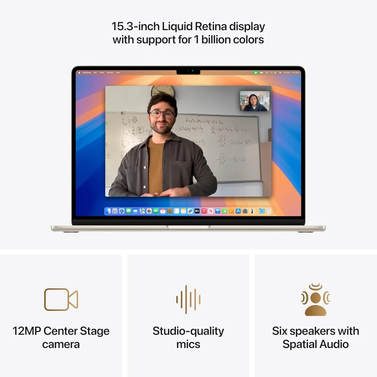 لابتوب Apple MacBook Air 13.6 إنش (2026) M5 رام 16GB SSD 512GB ستارلايت - Image 8