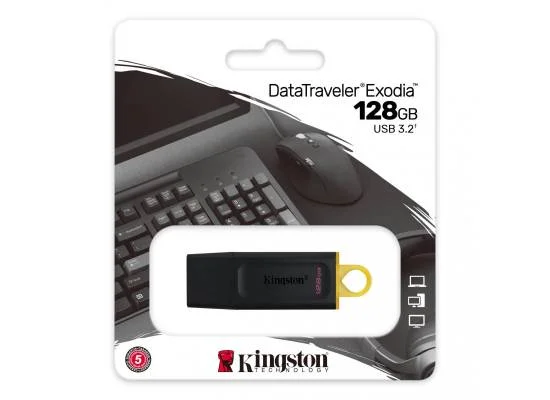 فلاش ميموري Kingston DataTraveler Exodia 128GB USB 3.2 - Image 3