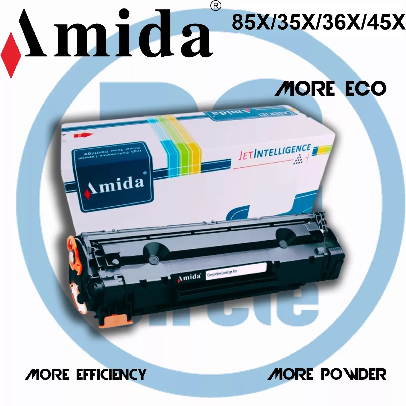 خرطوشة تونر AMIDA 85X/35X/36X/45X متوافقة مع طابعات HP وCanon - Image 6