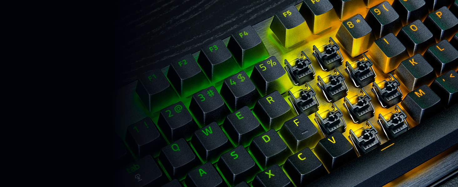 كيبورد ألعاب Razer Huntsman V3 Pro TKL بسرعة 8KHz أسود - Thumbnail 23