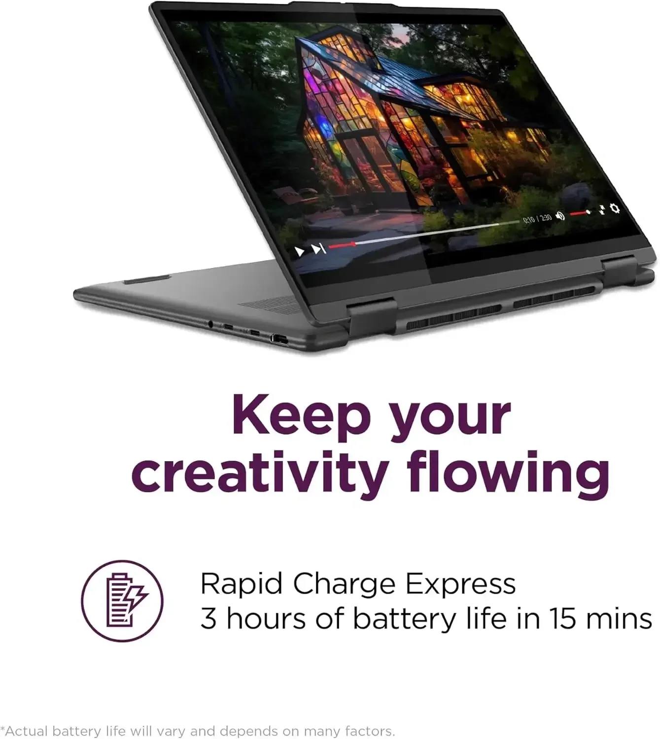 لابتوب أعمال Lenovo Yoga 7i 2-in-1 161ML9 بمعالج Intel Core Ultra 7 155U شاشة 16 إنش WUXGA IPS تعمل باللمس - Image 5