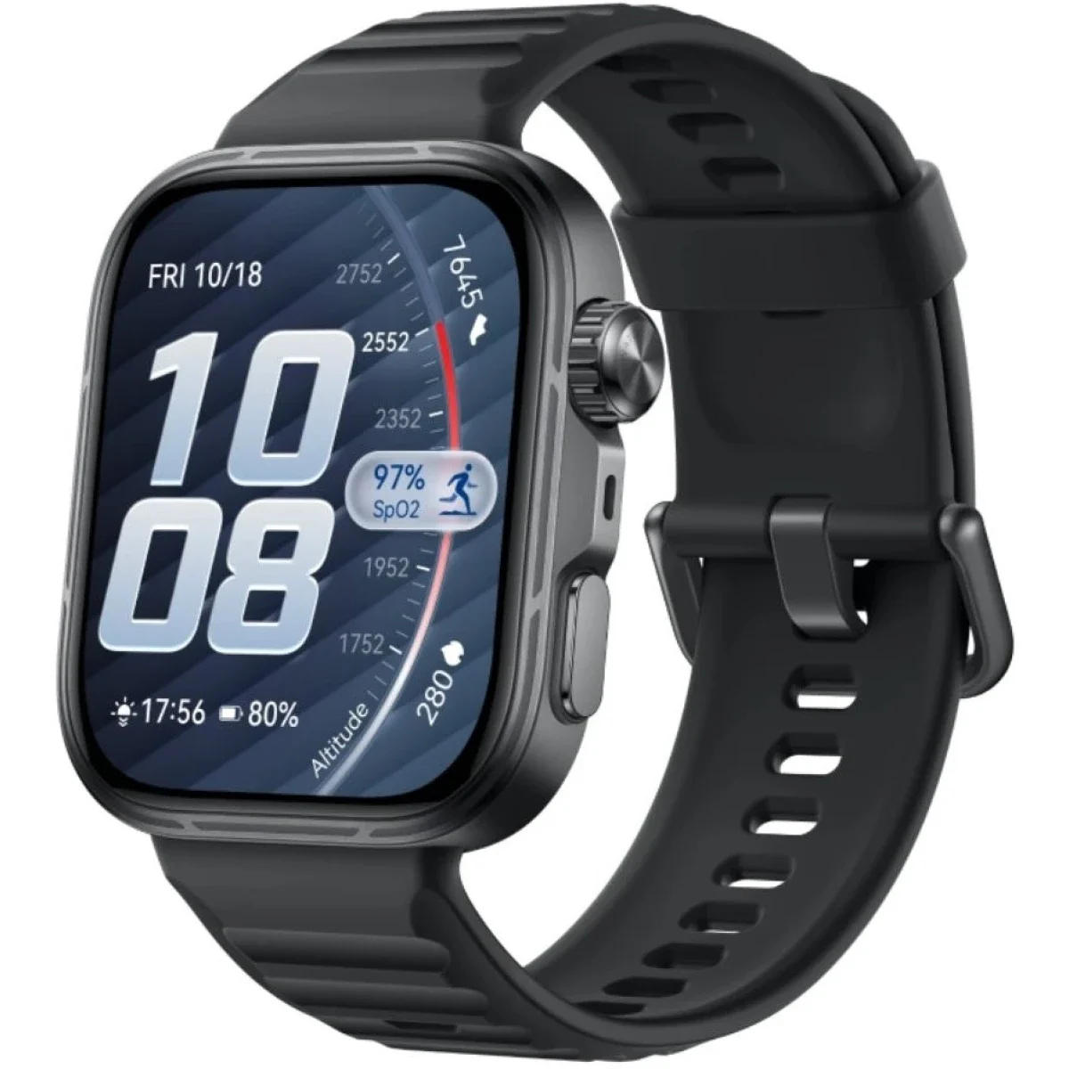HUAWEI WATCH FIT 5 Pro Smartwatch with Gradient Orange Nylon Strap - Grey/Orange - Thumbnail 4