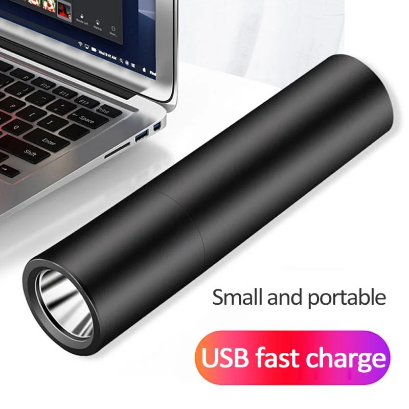 D02 Portable Rechargeable LED Flashlight with Power Bank - Thumbnail 7
