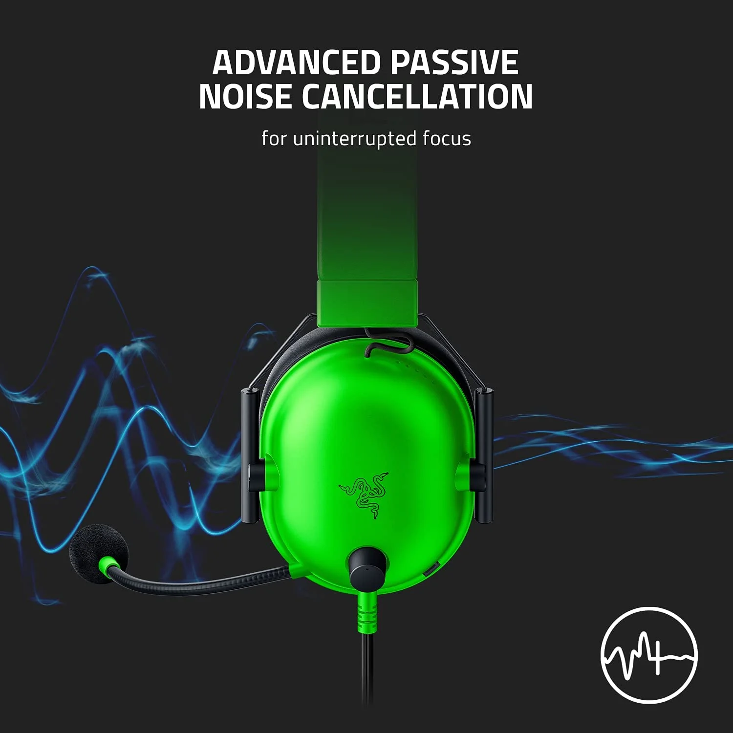 سماعة ألعاب Razer BlackShark V2 X خضراء RZ04-03240600-R3M1 - Image 2