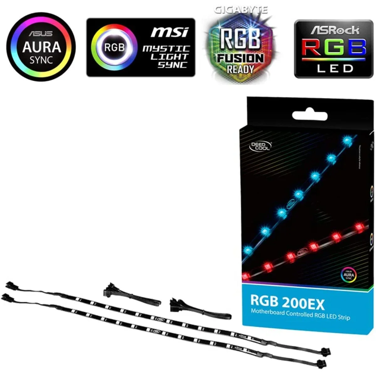 DeepCool RGB 200 EX Magnetic RGB LED Strip Lighting Kit