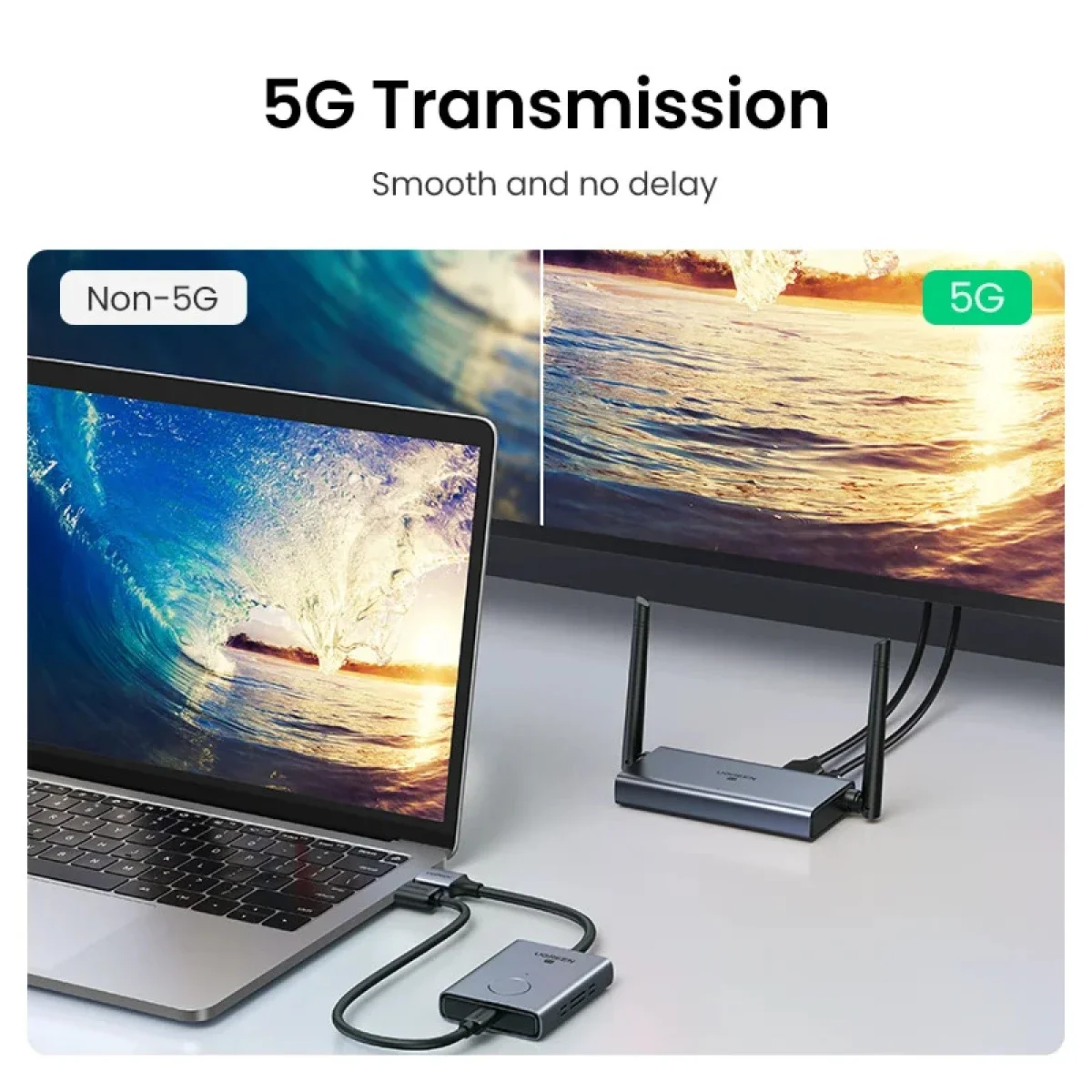 موسع HDMI لاسلكي Ugreen CM506 لمسافة 50 متر بدقة 1080p - Thumbnail 3