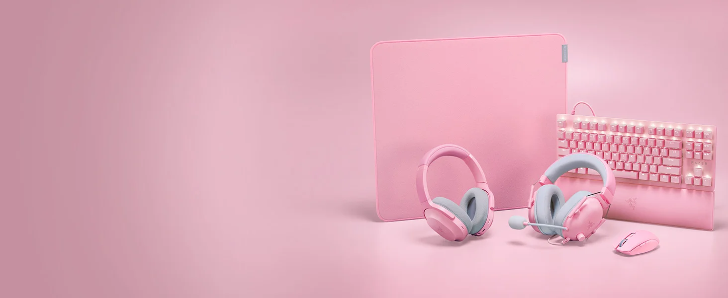 ماوس باد Razer Strider Hybrid بقاعدة ناعمة وانزلاق سلس وحواف مخيطة - كوارتز وردي - Image 15