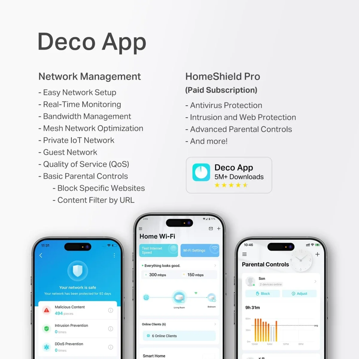 نظام شبكي للانترنت لتغطية المنزل بالكامل Mesh Wi‑Fi 7 ثنائي النطاق TP-LINK Deco BE25 BE5000 عبوة 3 قطع - Image 9