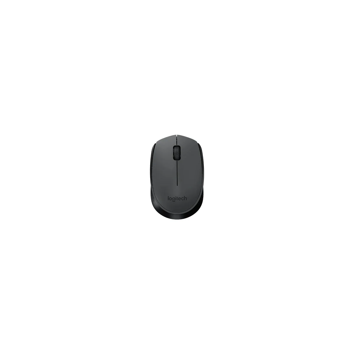 ماوس لاسلكي Logitech M170 مع مستقبل USB وعمر بطارية 12 شهر - رمادي