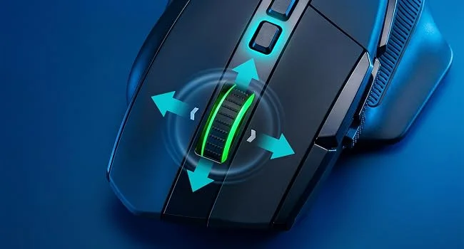 ماوس ألعاب لاسلكي Redragon M925 PRO بدقة 26000 DPI وإضاءة RGB، أسود - Thumbnail 11