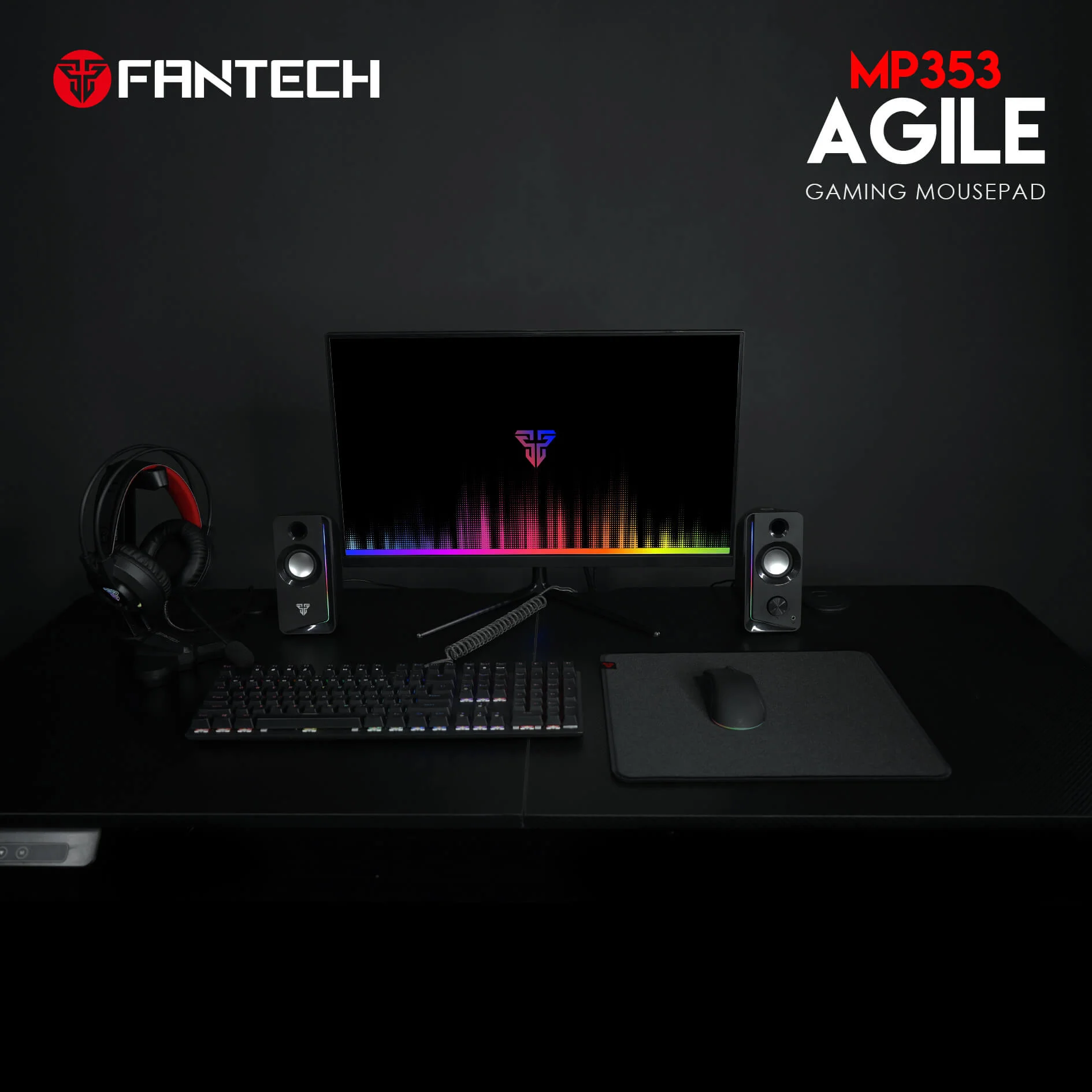 Fantech Agile MP353 Anti-Slip Base Gaming Mousepad - Image 3