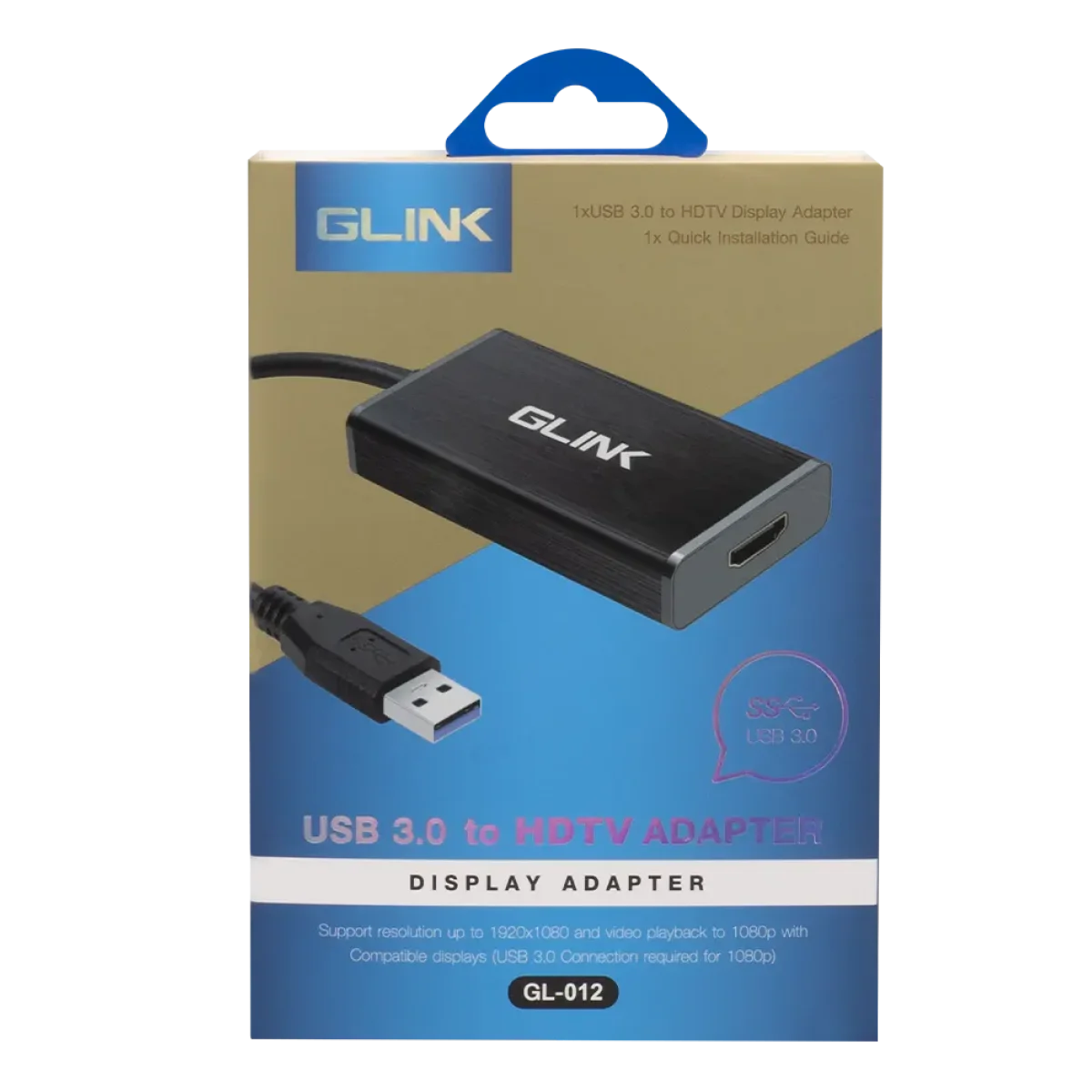 GLINK GL012 USB 3.0 to HDMI Display Adapter, 1080p Full HD, 3.5mm Audio Input for Windows PCs and Laptops - Image 5