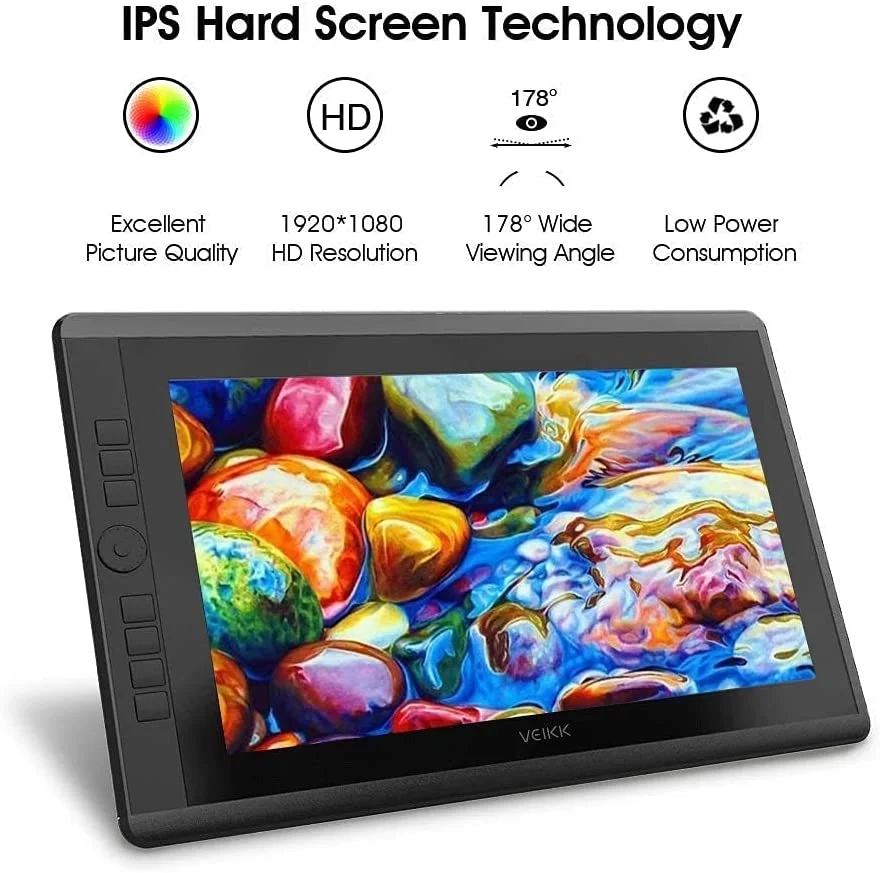 تابلت رسم VEIKK VK1560 Pro بشاشة 15.6 إنش وقلم - Thumbnail 10