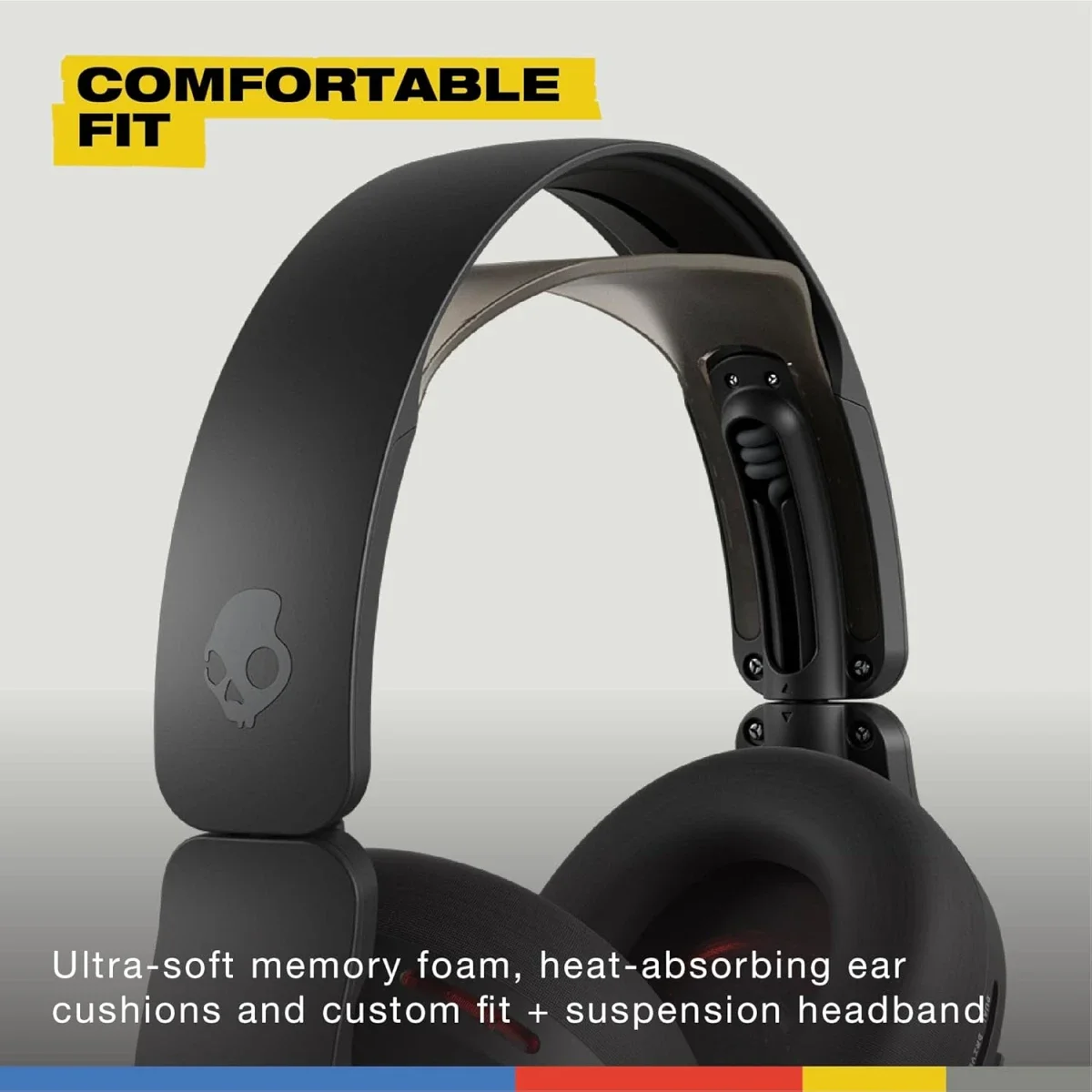 سماعة ألعاب Skullcandy Crusher PLYR 720 لاسلكية مع صوت THX المكاني - Digi-Black - Thumbnail 8