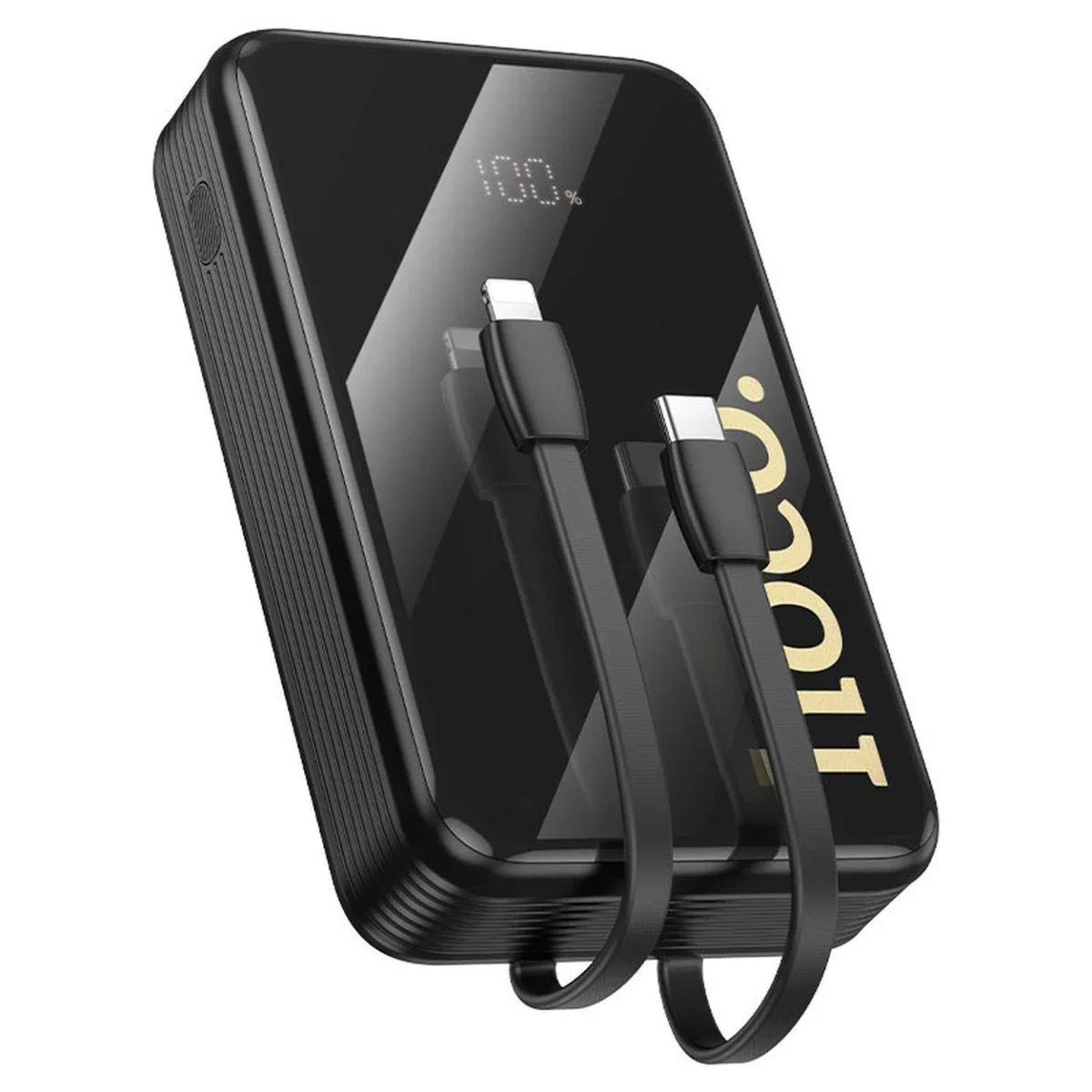 باور بانك HOCO Q37A Graceful سعة 20000mAh وشحن 22.5W + PD20W مع كيابل مدمجة، أسود - Thumbnail 4