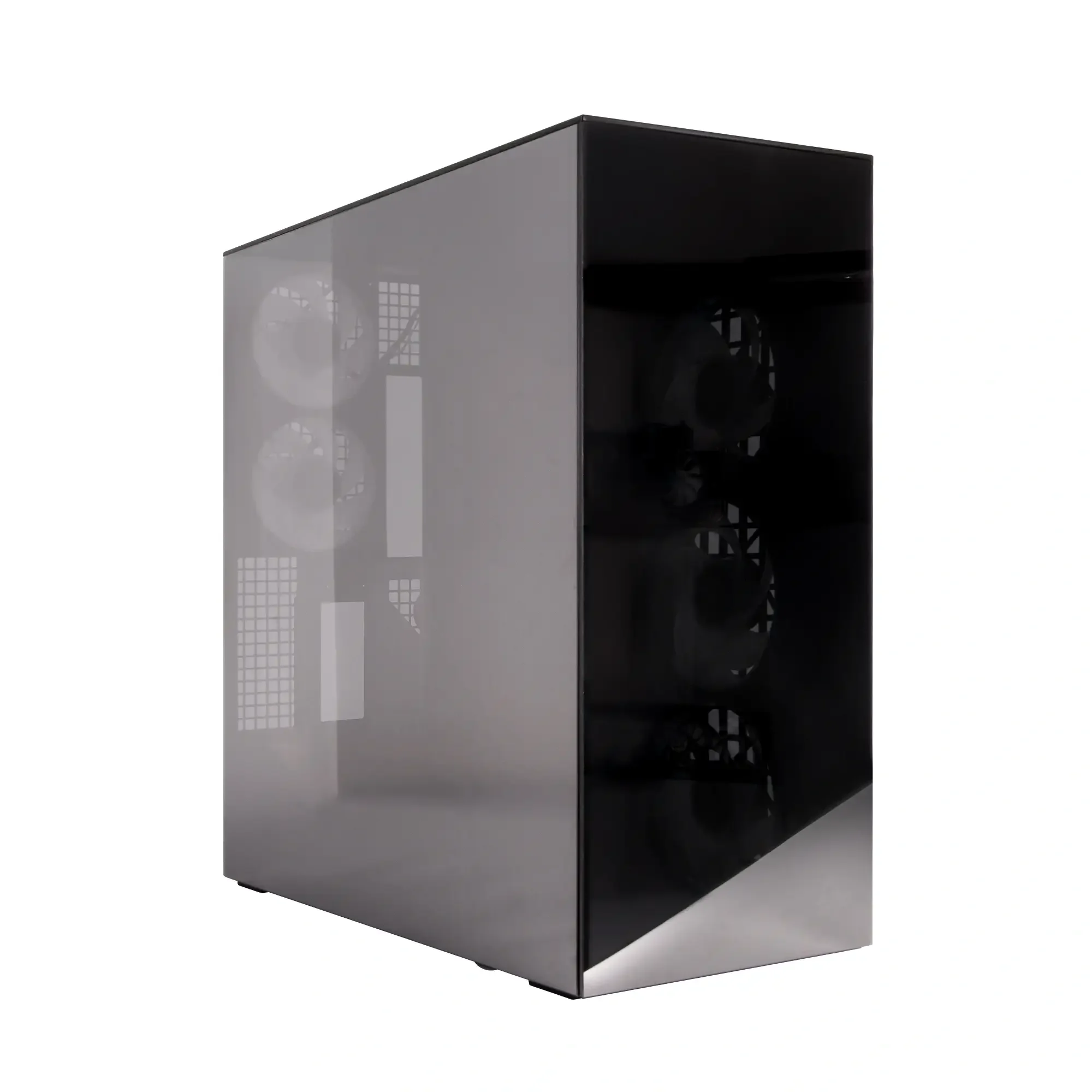 صندوق كمبيوتر ألعاب ARCTIC Xtender VG Black Mirror Glass Premium E-ATX مع تركيب عمودي لكرت الشاشة - Image 2